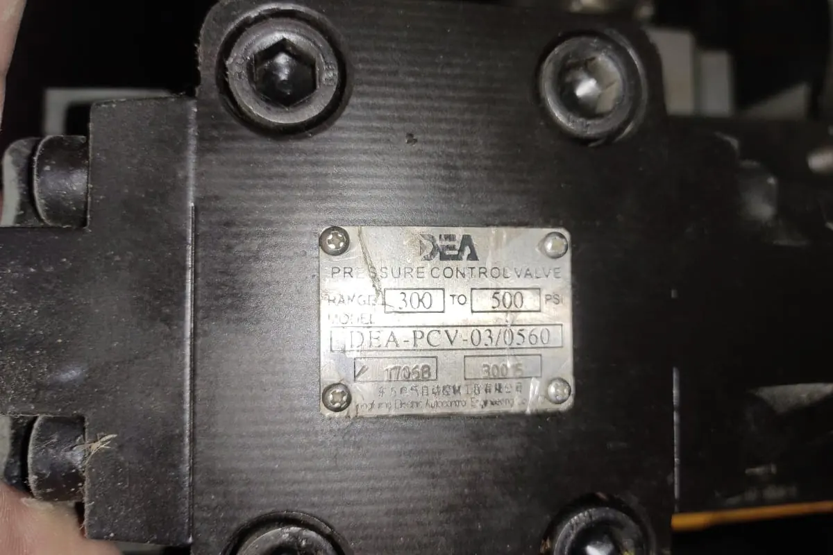 DEA Pressure Control Valve DEA PCV 030560 (4) for valves, actuators and drive systems, team-handled supply reference